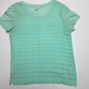 J. Crew Women's Green SS Top Size Small